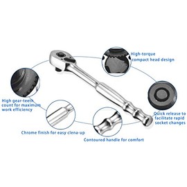 BLUEPOINT Ratchet Drive Standard Handle Quick-Release Ratchet (3/8)