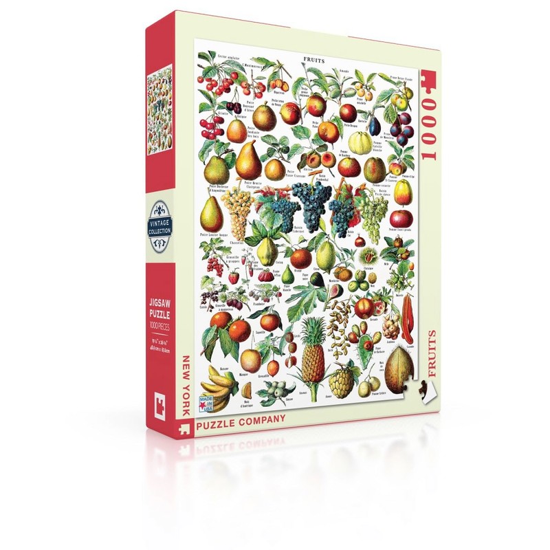 New York Puzzle Company - Vintage Images Fruits - 1000