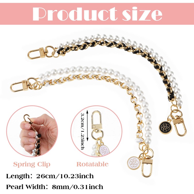 Molain 2Pcs Bag Extender Chain Purse Strap Extenders for Handbags