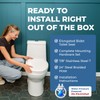 PREMEXA Bidet Toilet Seat for Elongated Toilets, Non-Electric, Dual Nozzle,