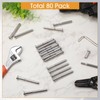 Blulu 80 Pack Invisible Cable Railing Kit, T316 Stainless Steel