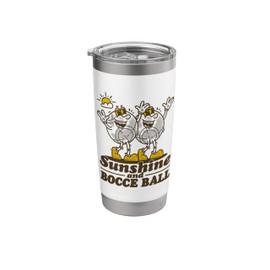 Sunshine And Bocce Ball With Jack Bocci Game Bocce Stainless Steel Insulated Tumbler