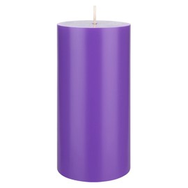 Mega Candles 1 pc Unscented Solid Lavender Pillar Candles, Hand Poured Premium Wax Candle 3 Inch x 6 Inch, Home Décor, Spas, Weddings, Celebrations, Party, Centerpieces, Holidays, Vigils, Prayers