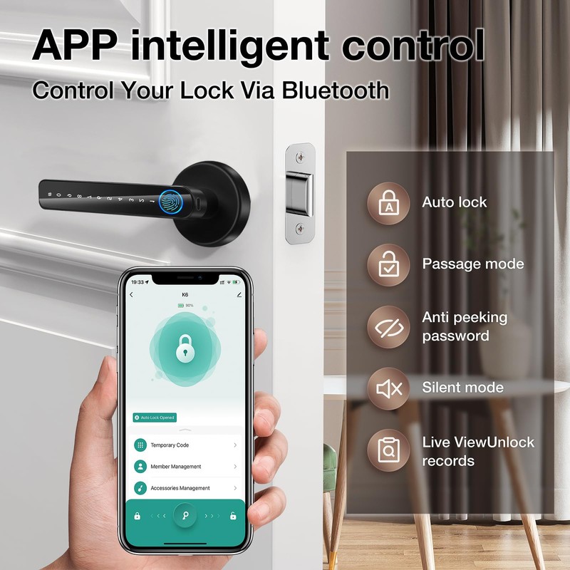 Update TEKXDD Smart Door Lock 6 in 1, Smart Lock