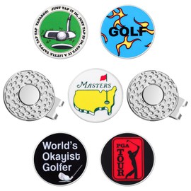 Jecten - Marcadores de pelota de golf con clips magnéticos para sombrero, marcadores únicos de pelota de golf para poner verde para hombres y mujeres, accesorios de ayuda para entrenamiento de golf