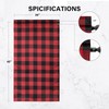 Simple Deluxe Buffalo Check Kitchen Tier Curtains, Plaid Gingham Small