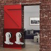 CCJH 10FT/120'' Stainless Steel Sliding Track Barn Door Hardware Kit