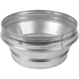 Vent Systems 12" Inch to 10" Inch Duct Reducer Adapter Connector Fitting Pipe Increaser Reducer Cone for HVAC Ventilation Systems, Exhausts and Grow Tents. (Galvanized Steel, 315 to 250 mm)