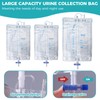 Wearable Urinary Drainage Bag for Men(2000 ML*1+1000 ML*2) ，Reusable Urine