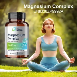 Magnesio Complex  Con 7 Magnesios Citrato , Glicinato Sabor Sin Sabor
