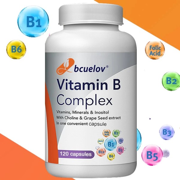 Bcuelov Vitamin B complex capsules to support immune and nerve