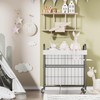 Laundry Hamper 3 Section, 145L Rolling Laundry Sorter Basket with