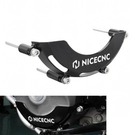 NICECNC Black Engine Alternator Cover Guard Protector Aluminum Compatible with HONDA XR650L 1993 1994 1995 1996 1997 1998 1999 2000 2001 2002-2024