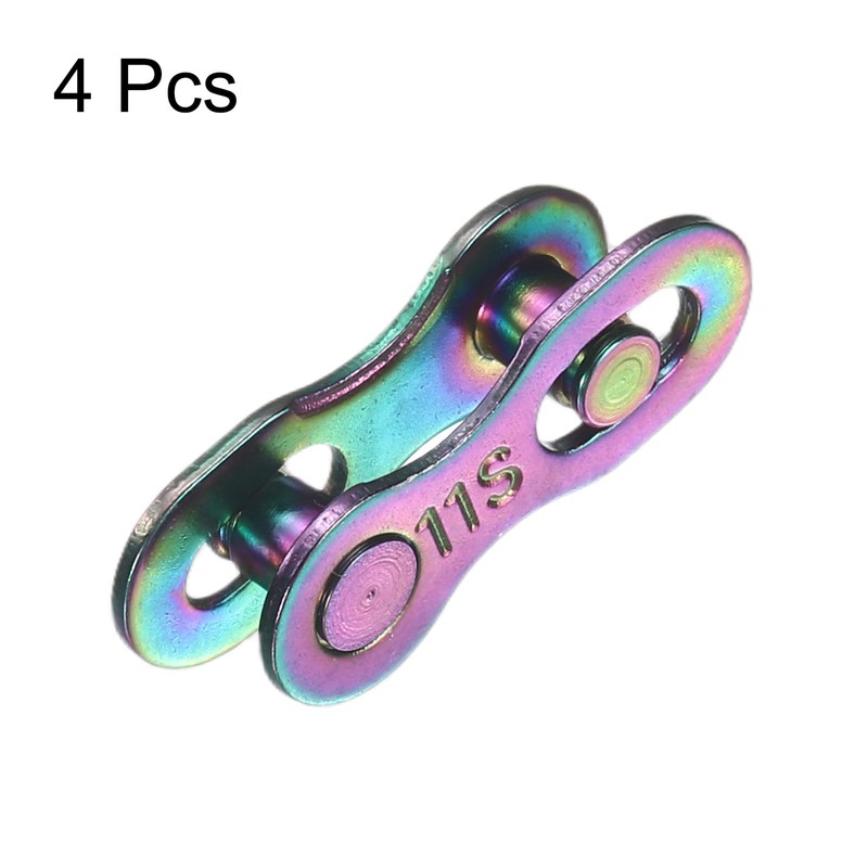 HARFINGTON 4pcs Bicycle Missing Link 11 Speed Reusable Steel Bicycle