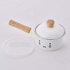 Fuji Enamel MFF-12S Sauce Pan, Induction Compatible, Enameled with Lid,