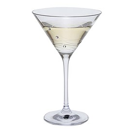Dartington Crystal Glitz Single Martini Glass - Gift Boxed, Transparent, ST2734/6/N