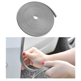 Piburth Car Door Edge Guards, 16Ft Rubber Seal Car Door Edge Trim, U Shape Door Edge Protector Guard, Aluminum Weather Proofing Automotive Door Edge Molding Protection for Most Car (Gray)