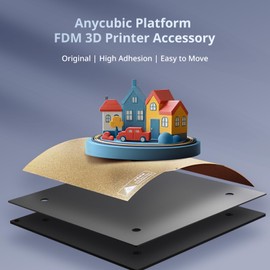 Anycubic PEI Spring Steel Magnetic Platform Replacement, Removable and Compatibility for Anycubic Kobra 2 Neo/Anycubic Kobra Neo/Anycubic Kobra 2/Anycubic Kobra 2 Pro/Anycubic Kobra Go/Anycubic Kobra