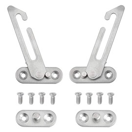 Pack of 2 Window Restrictors, 304 Stainless Steel Window Hooks, Safety Locks, Child Safety Lock with Screws for Left and Right Handed Users