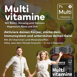 Multivitamin Premium - With 26 Vitamins & Minerals - 6 Month Supply
