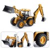 fisca Die-cast excavator backhoe loader front loader truck 1/50 metal