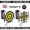 Airsoft 14cm Air Rifle Pistol BB Shooting Targets Mixed Designs