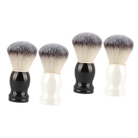 FRCOLOR 4pcs Professional Shaving Brush Soft Bristles for Gentle Beard Care and Shaving for Home and Barber Use and Design