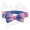 AZUZA Ribbon Dog Collar Mermaid Princess, Soft and Comfortable Dog