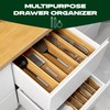 ROYAL CRAFT WOOD Bamboo Kitchen Drawer Organizer - Utensil Drawer