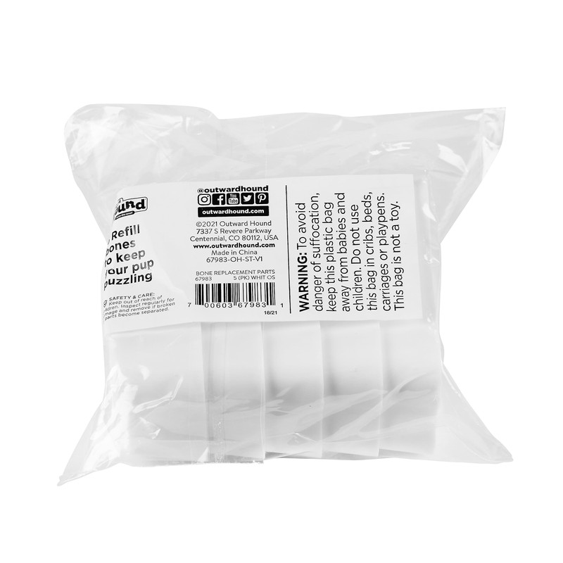 Outward Hound Nina Ottosson Bone Replacement Parts for Dog Puzzles,