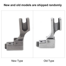 Prensatelas de cremallera invisible, vástago articulado de pie de máquina de coser de cama plana de acero industrial para reemplazo