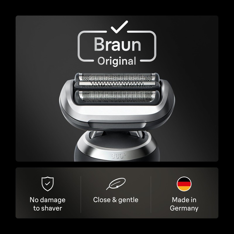Braun Series 7 Electric Shaver Replacement Head, Easily Attach Your