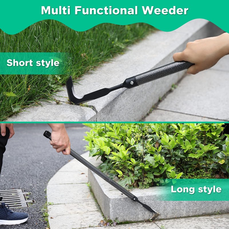Lilyvane Crack Weeder, Manual Crevice Weeding Tool Weed Puller with