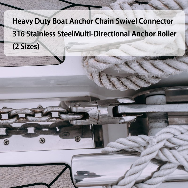 SHENGHUISS 3/8 inch-1/2 inch (10mm-12mm) Boat Anchor Chain Mooring Swivel