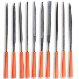ARTESIA TOOL 10 Piece 5.75" (14.6 cm) General Purpose Needle File Set | Comprehensive Shapes | Easy-Grip | Vinyl Storage Pouch