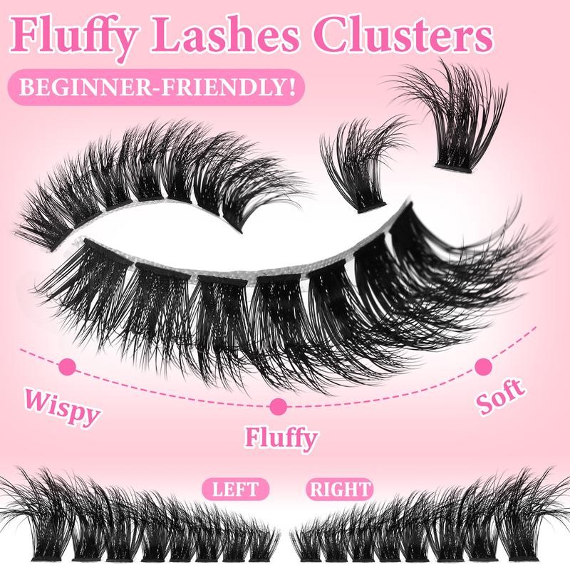 Beginner Friendly Lashes map for clusters Wispy Cluster Eyelash Extensions