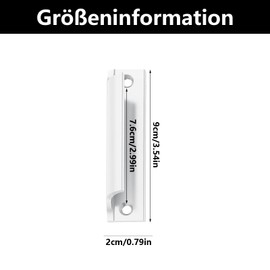 Outdoor Balcony Door Handle, Balcony Door Handle, Exterior Patio Door Handle, for Windows, Cabinets and Drawers, Versatile Secure Handle Set with Screws, Furniture Fittings