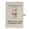 Mr. & Mrs. Panda DIN A5 Baumwoll Notizbuch Bäckerin Leidenschaft