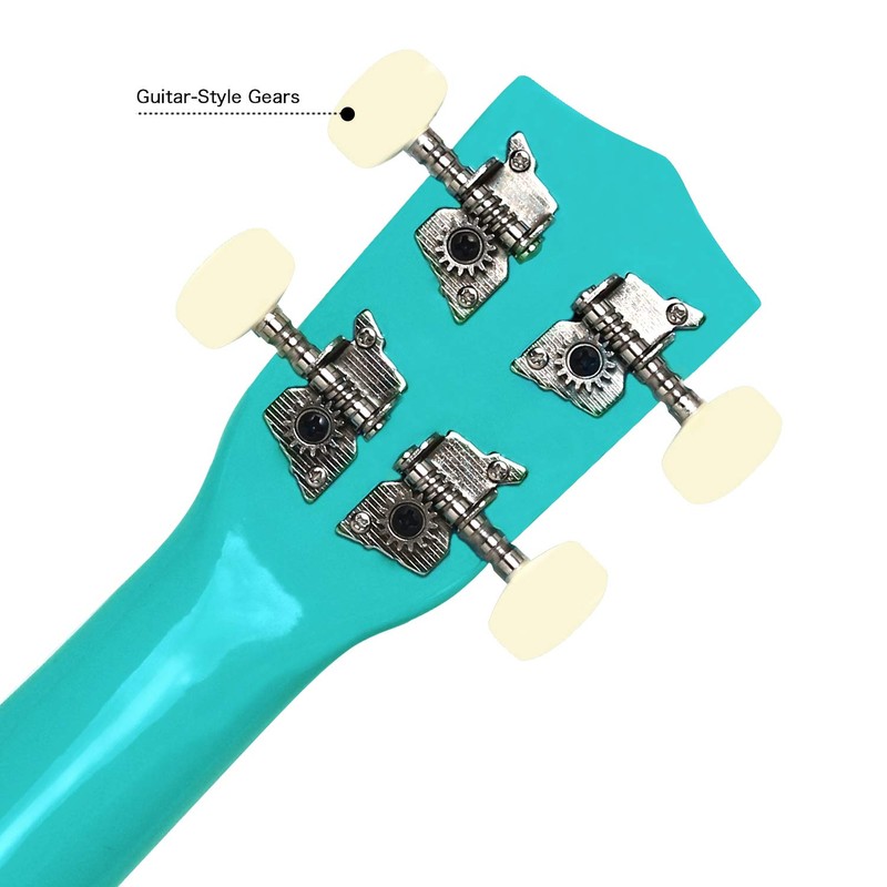 POMAIKAI Soprano Ukulele Starter Wood Ukele Hawaiian Guitar Ukelele 21"