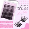 Lash Clusters Kit Natural Eyelashes Individual D-Curl Soft Cluster Lashes