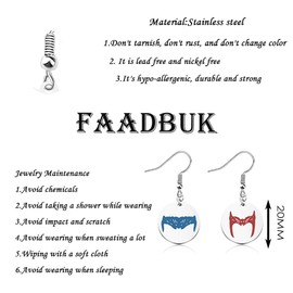 FAADBUK Scarlet Witch Lover Gift Wiccan Crown Charm Wanda Witch Earring for TV Show Fans (Witch Crown Earring)