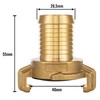 POPPSTAR Set of 2 Brass Quick Coupling 1 Inch Nozzle