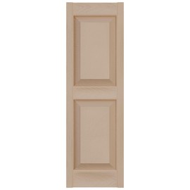 Ekena Millwork LP2S14X06700WI Lifetime Vinyl, Standard Two Equal, Raised Panel Installation Lok's & Matching Screws Shutter (Per Pair), 14.75-in. W x 67-in. H, 023-Wicker