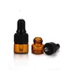 Elfenstall - 50pcs 1ml (1/4 Dram) Amber Mini Glass Bottle
