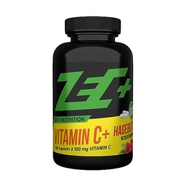 Zec+ Nutrition Vitamin C High Dose - 240 Vitamin C Capsules Each 500 mg Vitamin C Ascorbic Acid and 25 mg Rosehip Extract Made in Germany