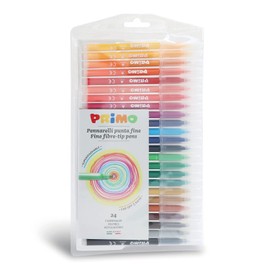 Flamastry Primo 24 kolory: plastikowy blister