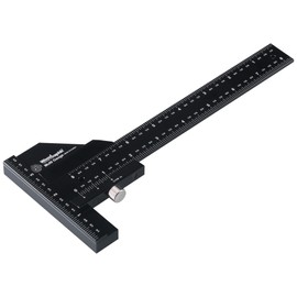 Woodraphic Signature Professional Dual Function Scriber Gauge for Measuring and Marking - All in One Aluminum Steel Framing Tool for Professional Carpentry Use (8 inch(New))