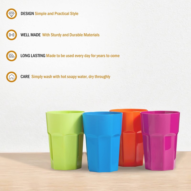 Premier Housewares Plastic Cups / Plastic Tumblers / Plastic Cups