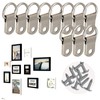 50 Sets Heavy Duty D Rings Picture Hangers - Galvanized