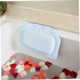 CAXUSD PVC Bath Pillow Bathtub Cushion Suction Cup for Neck Support Spa Bath Accessory Sky